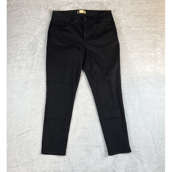 Democracy Jeans Women's 14 Black Ab Technology Skinny Denim Stretch - Picture 1 of 10
